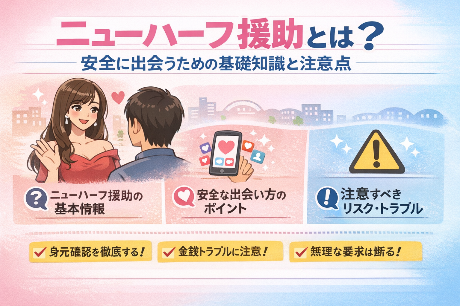 ニューハーフ援助とは？💡安全に出会うための基礎知識と注意点
